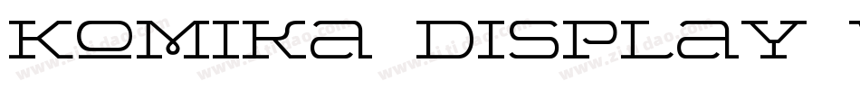 Komika Display Wide字体转换